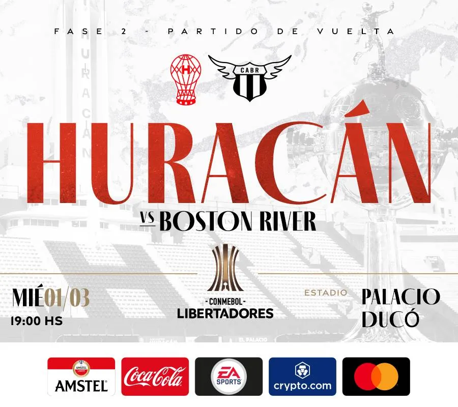  - CLUB ATLETICO HURACAN (ARG) VS. BOSTON RIVER (UY)